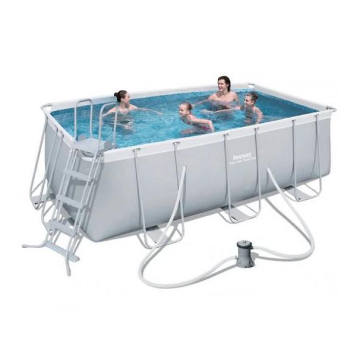 აუზი კარკასული Bestway 4.12 / 2.01 / 1.22   56456 კიბე და ფილტრი