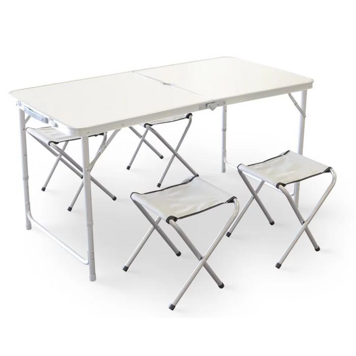 საკეცი მაგიდა 4 სკამით