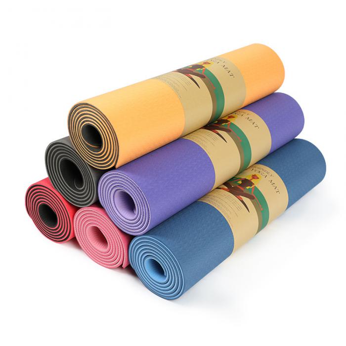 Eco Friendly პარალონი სავარჯიშო Yoga Mat - 6 მმ