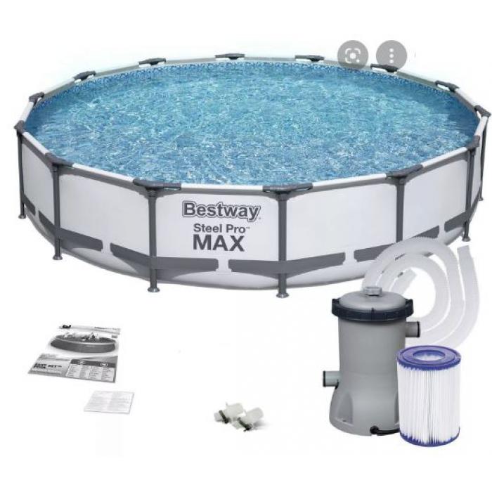 აუზი კარკასული Bestway 4.27 / 0.84 56595 ფილტრით